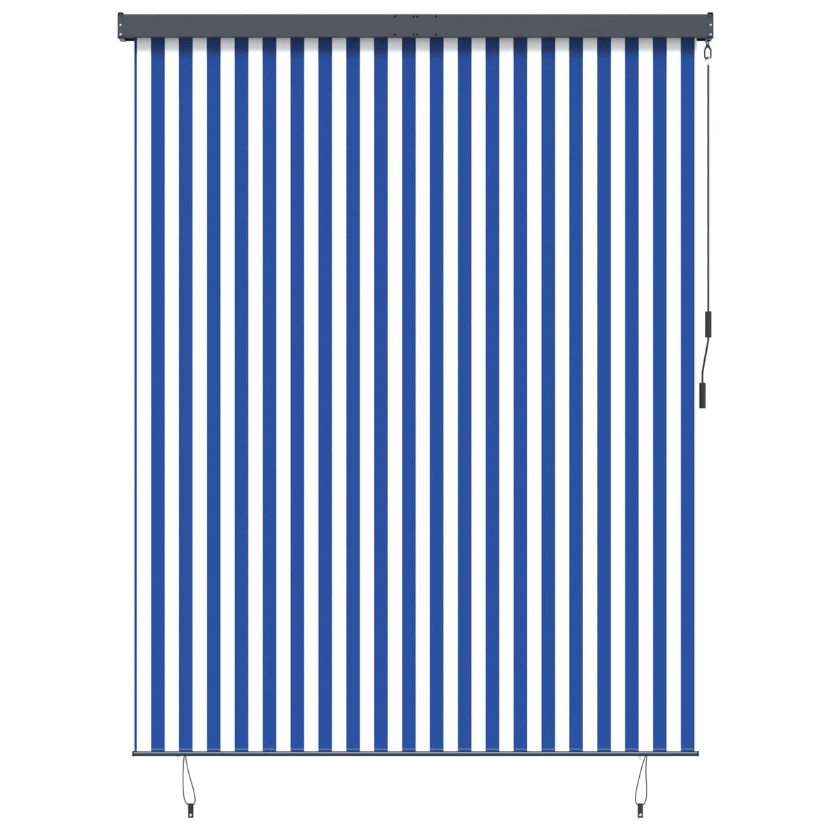 Vidaxl rolgordijn blauw en wit 200 x 250 cm stof en aluminium