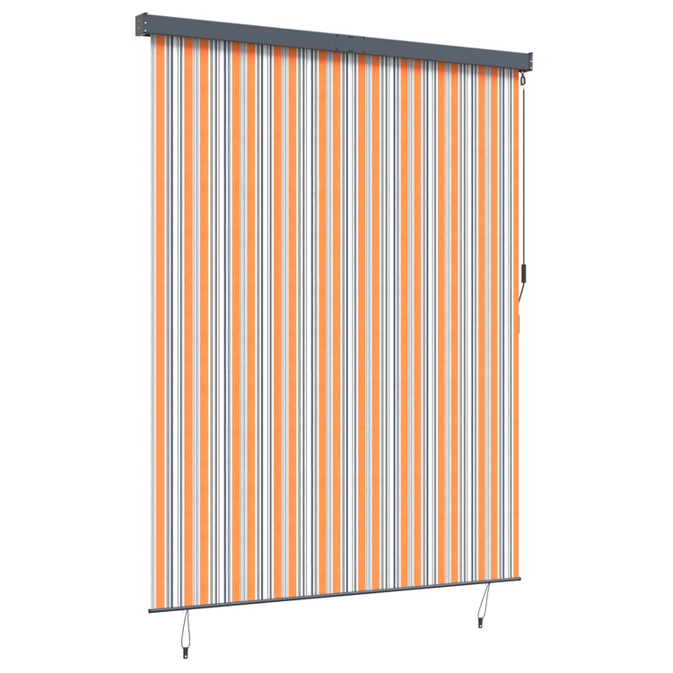 Vidaxl rolgordijn geel en blauw 200 x 250 cm stof en aluminium