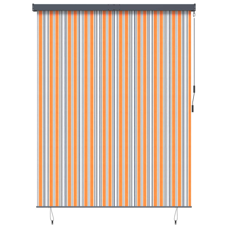 Vidaxl rolgordijn geel en blauw 200 x 250 cm stof en aluminium