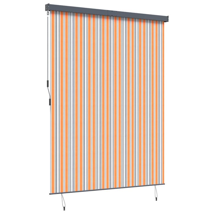 Vidaxl rolgordijn geel en blauw 220 x 250 cm stof en aluminium