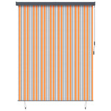 Vidaxl rolgordijn geel en blauw 220 x 250 cm stof en aluminium - afbeelding 1