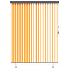 Vidaxl rolgordijn wit en oranje 200 x 250 cm stof en aluminium