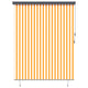 Vidaxl rolgordijn wit en oranje 220 x 250 cm stof en aluminium
