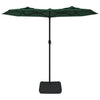 Vidaxl parasol dubbel dak 316x145 cm groen