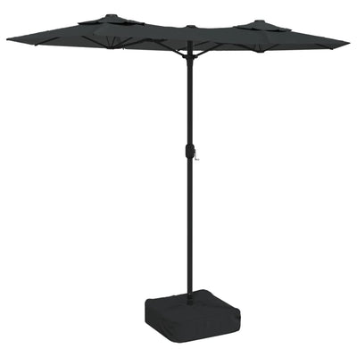 Vidaxl parasol dubbel dak 316x145 cm antracietkleurig