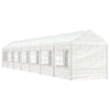 VidaXL Prieel met dak 15,61x2,28x2,69 m polyetheen wit