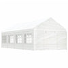 VidaXL Prieel met dak 8,92x4,08x3,22 m polyetheen wit