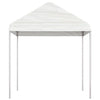 Vidaxl prieel met dak 4,46x2,28x2,69 m polyetheen wit