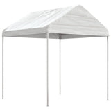 VidaXL Prieel met dak 6,69x2,28x2,69 m polyetheen wit - afbeelding 2