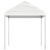 VidaXL Prieel met dak 6,69x2,28x2,69 m polyetheen wit - afbeelding 3