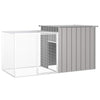 Vidaxl konijnenhok 200x91x100 cm gegalvaniseerd staal grijs