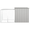 Vidaxl konijnenhok 200x91x100 cm gegalvaniseerd staal grijs