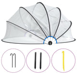 Vidaxl zwembadoverkapping rond 376x188 cm pvc - afbeelding 2