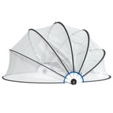Vidaxl zwembadoverkapping rond 376x188 cm pvc - afbeelding 3