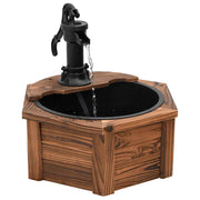 Vidaxl waterfontein met pomp 57x57x53 cm massief vurenhout - afbeelding 3