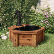 Vidaxl waterfontein met pomp 57x57x53 cm massief vurenhout - afbeelding 1