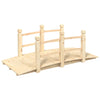 Vidaxl tuinbrug met leuningen 150x67x56 cm massief vurenhout