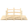 Vidaxl tuinbrug met leuningen 150x67x56 cm massief vurenhout