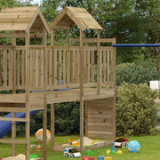 Vidaxl speeltoren met klimwand 53x110x214 cm geïmpregneerd grenenhout - afbeelding 2