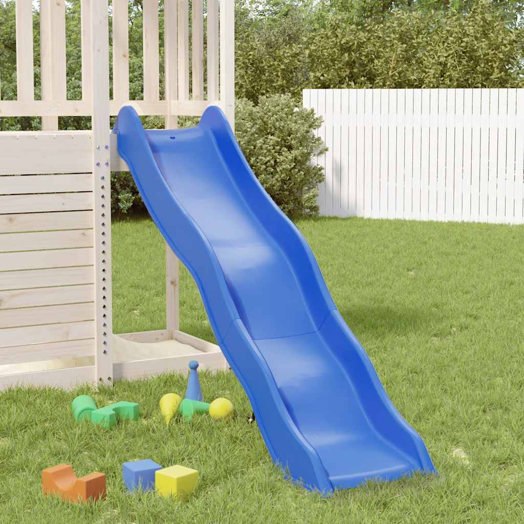 Vidaxl kinderglijbaan 174x38 cm polypropeen blauw