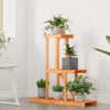 Vidaxl plantenstandaard 81x25x75,5 cm massief vurenhout