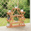 Vidaxl plantenstandaard 110x25x105 cm massief vurenhout