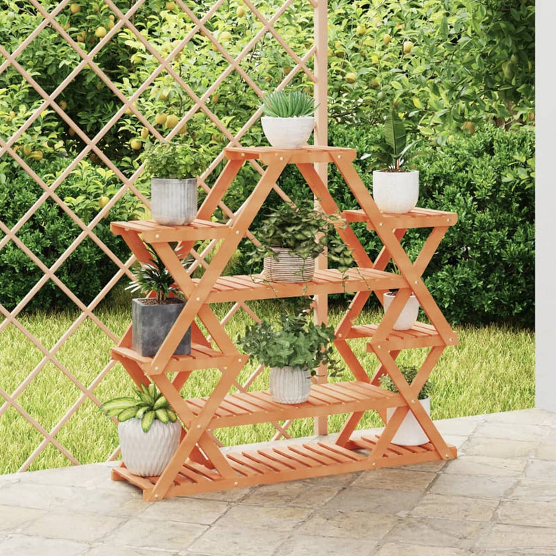 Vidaxl plantenstandaard 110x25x105 cm massief vurenhout