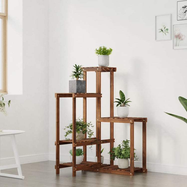 Vidaxl plantenstandaard 62,5x61,5x101,5 cm massief vurenhout