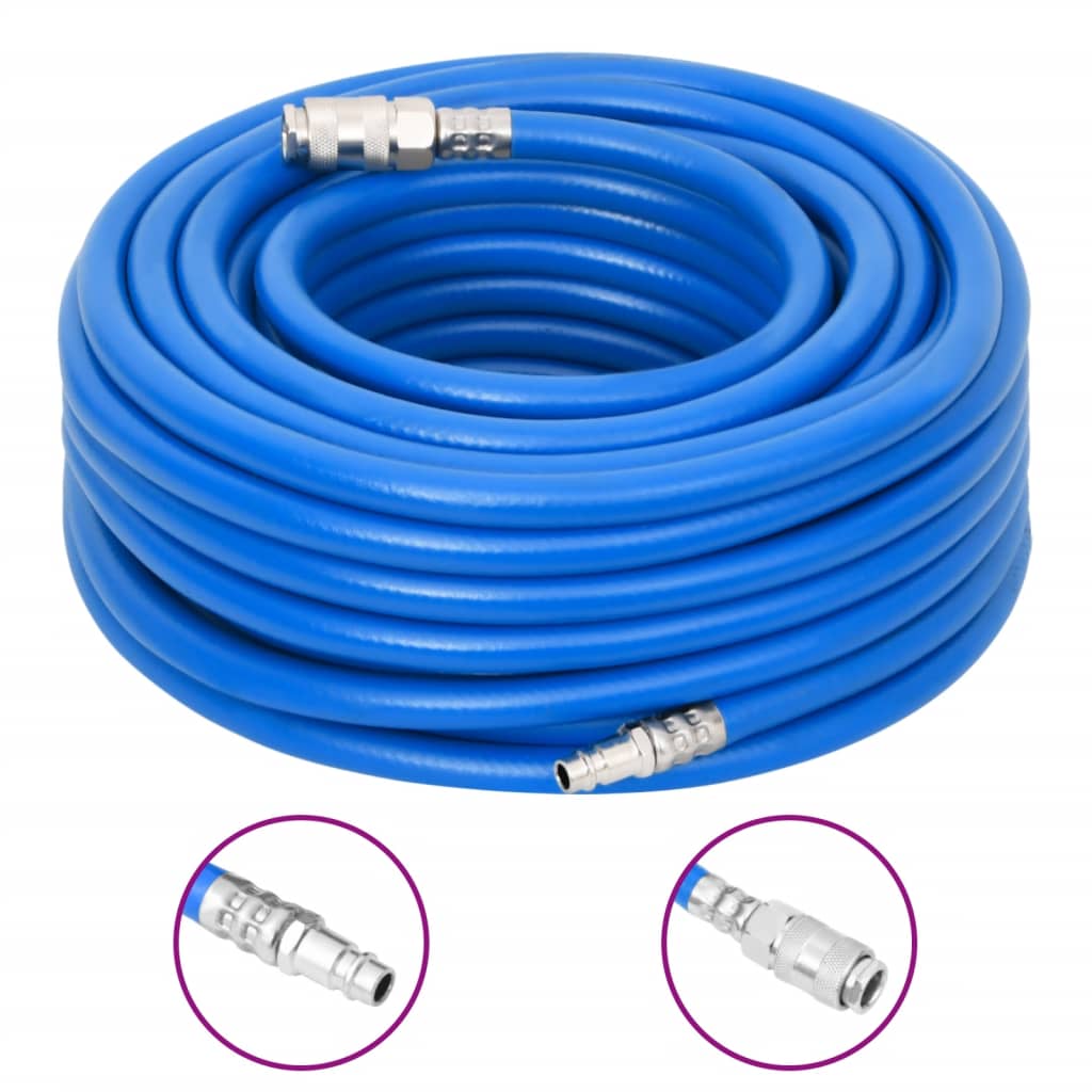 VidaXL Luchtslang 0,6'' 50 m PVC blauw