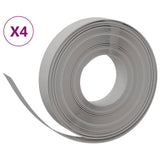 Vidaxl tuinranden 4 st 10 m 10 cm polyetheen grijs - afbeelding 2
