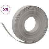 Vidaxl tuinranden 5 st 10 m 10 cm polyetheen grijs - afbeelding 2