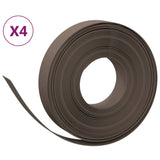Vidaxl tuinranden 4 st 10 m 10 cm polyetheen bruin - afbeelding 2