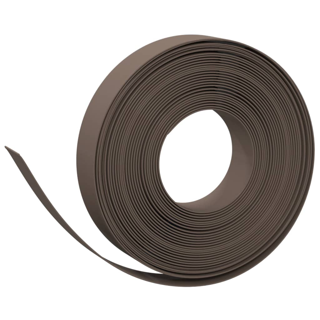 Vidaxl tuinranden 4 st 10 m 10 cm polyetheen bruin