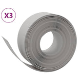 Vidaxl tuinranden 3 st 10 m 20 cm polyetheen grijs - afbeelding 2