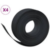 Vidaxl tuinranden 4 st 10 m 20 cm polyetheen zwart