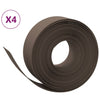 Vidaxl tuinranden 4 st 10 m 20 cm polyetheen bruin