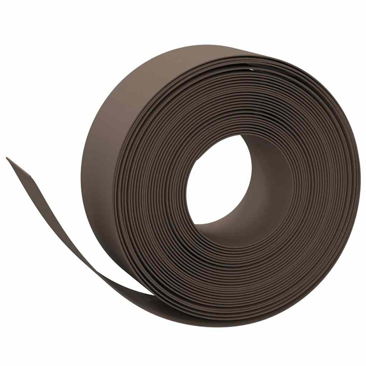 Vidaxl tuinranden 5 st 10 m 20 cm polyetheen bruin