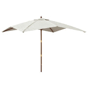 Vidaxl parasol met houten paal 300x300x273 cm zandkleurig - afbeelding 2