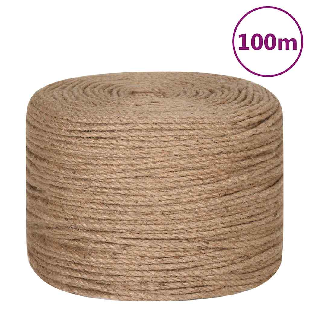 Vidaxl touw 100 m lang 4 mm dik jute