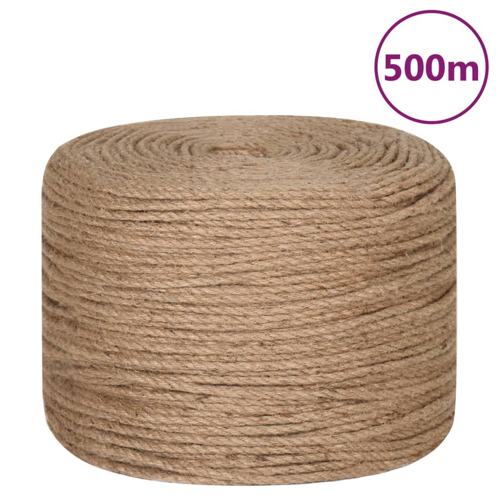 Vidaxl jute touw 500 m – 4 mm