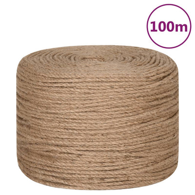 Vidaxl touw 100 m lang 8 mm dik jute