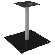 Vidaxl luidsprekerstandaards 2 st 1 pijler gehard glas zwart en zilver - afbeelding 3
