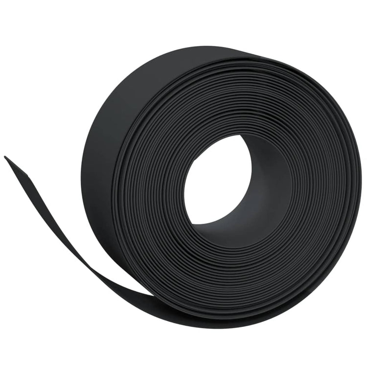 Vidaxl tuinrand 10 m 20 cm polyetheen zwart