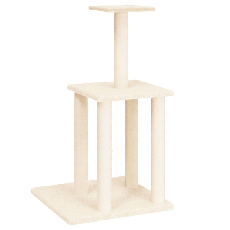 Vidaxl kattenmeubel met sisal krabpalen 85,5 cm crèmekleurig