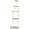 Vidaxl kattenmeubel met sisal krabpalen 183 cm lichtgrijs