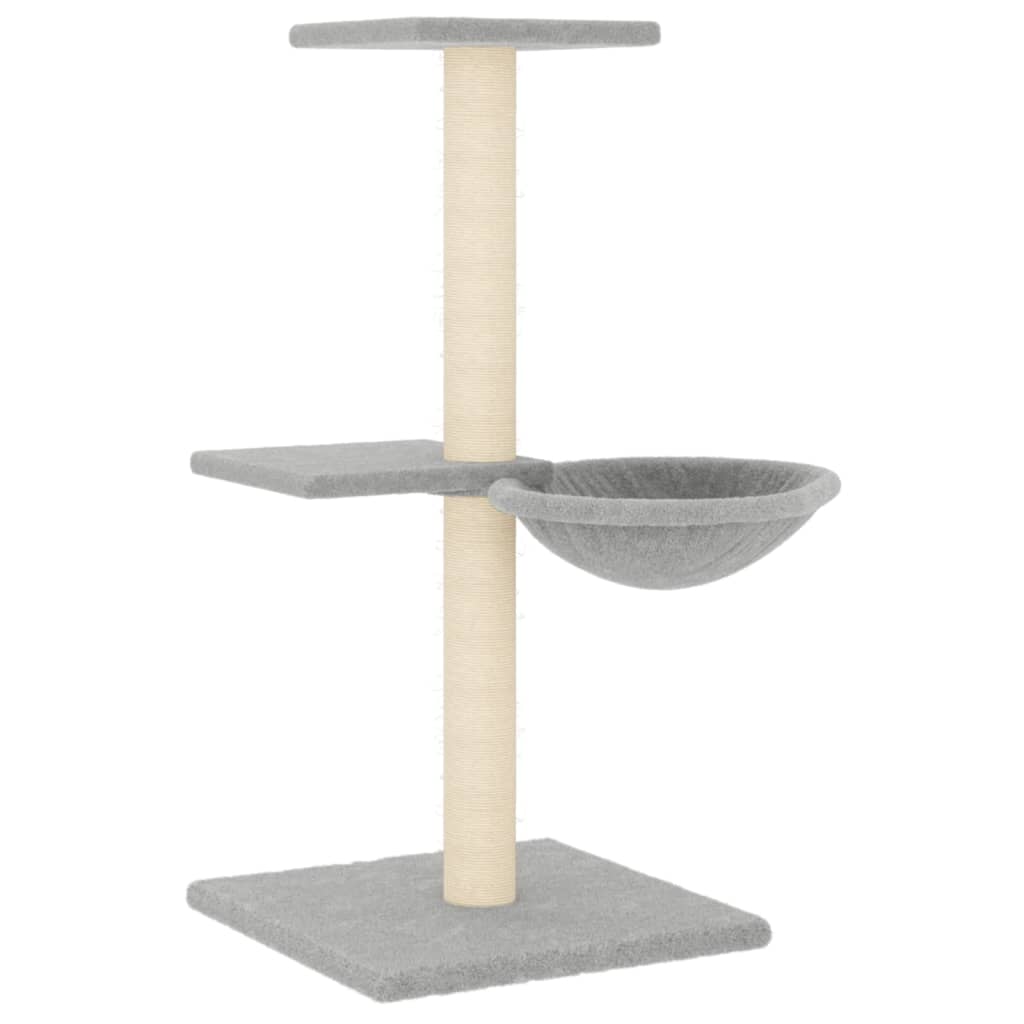 VidaXL Kattenmeubel met sisal krabpalen 72 cm lichtgrijs