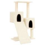 Vidaxl kattenmeubel met sisal krabpalen 82 cm crèmekleurig - afbeelding 2