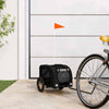 Vidaxl hondenfietstrailer oxford stof en ijzer zwart