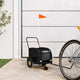 Vidaxl hondenfietstrailer oxford stof en ijzer zwart