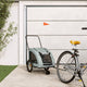 Vidaxl hondenfietstrailer oxford stof en ijzer grijs